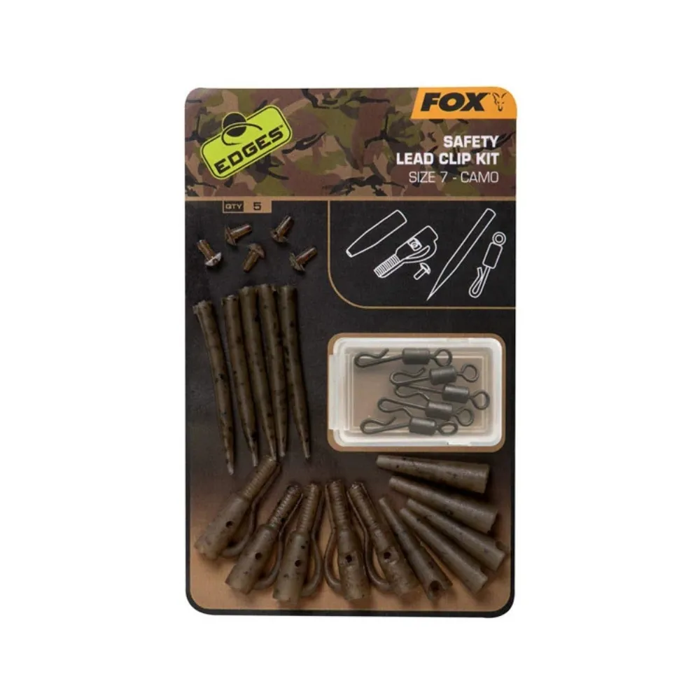 FOX Edges Camo Safety Lead Clip Kit