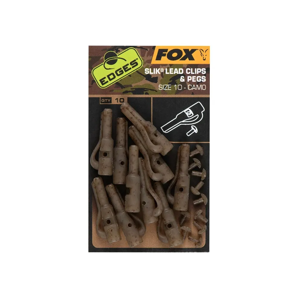 FOX Edges Camo Safety Lead Clip & Pegs