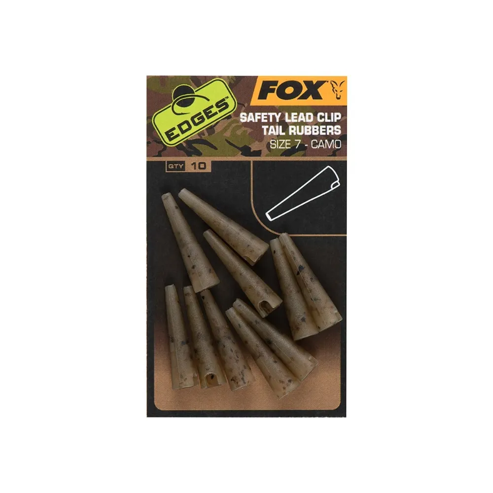 FOX Edges Camo Safety Lead Clip Tail Rubbers