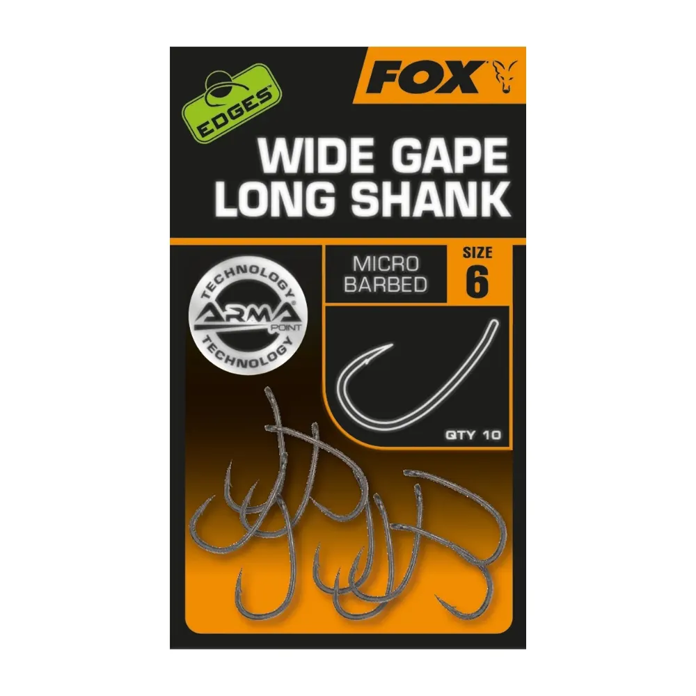 FOX Edges Wide Gape Long Shank